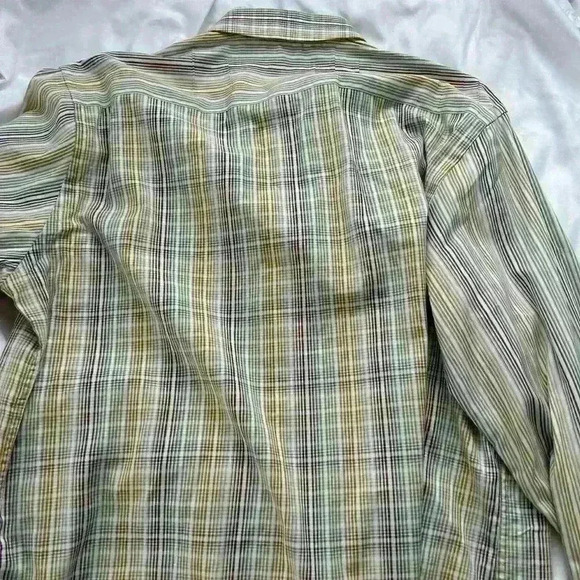 Robert Graham Mens Shirt Large Multicolored Stripes Embroidered‎ 100% Cotton - Picture 7 of 7